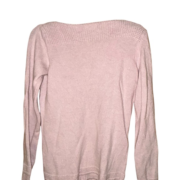 Benedetta B Womens Italian Merino Wool Cashmere Blend Sweater Medium Blush Pink - Picture 5 of 8